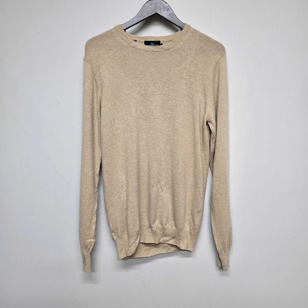 Rodd & Gunn Crew Neck Sweater Mens Small Straw Wool Merino Cashmere Minimalist